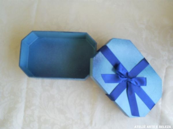 Caixa Octagonal - Azul